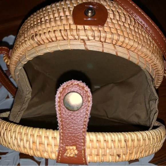 RATTAN BOHO CROSSBODY / SHOULDER BAG - Picture 3 of 4